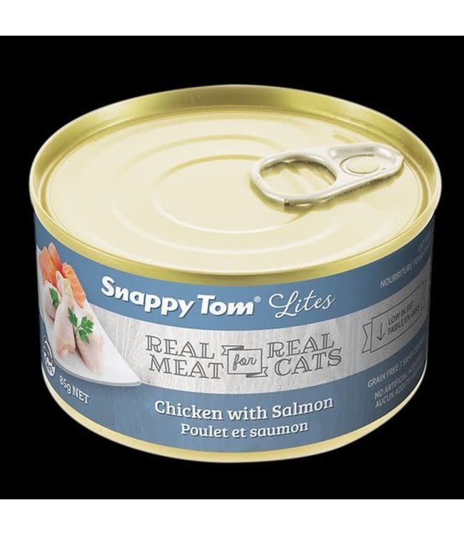 Snappy Tom Lites Chicken with Salmon Canned Food for Cats 85g (3oz)