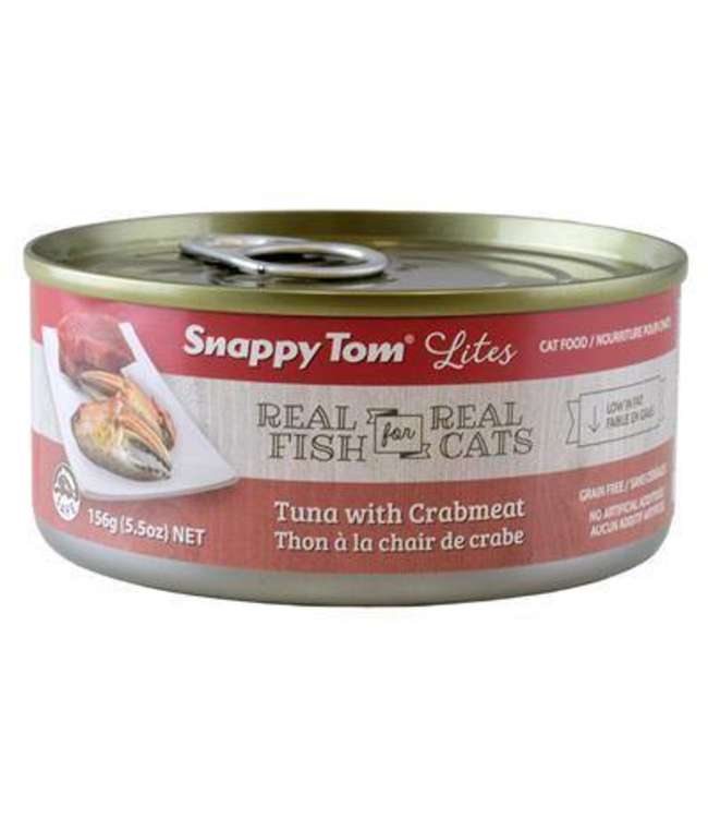 Snappy Tom Lites Tuna with Crabmeat Wet Cat Food 156g
