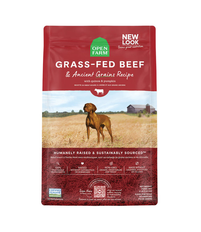 Open Farm Beef and Ancient Grains Kibble for Dogs