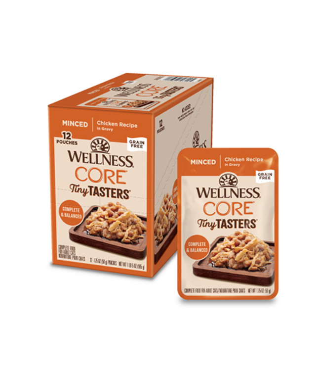 Wellness CORE Tiny Tasters Minced Chicken Recipe in Gravy for Cats 50 g