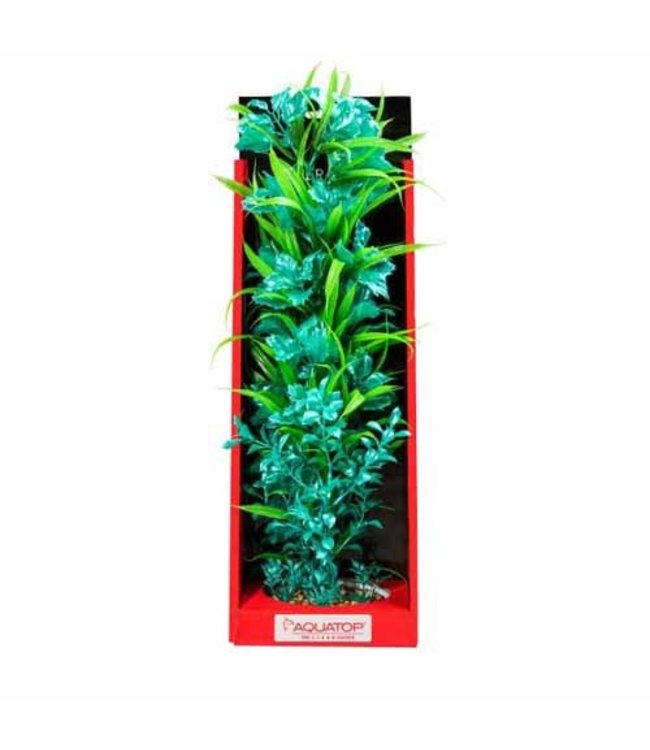Aquatop Boxed Vibrant Passion Turquoise 16 Inch Weighed Base Plant