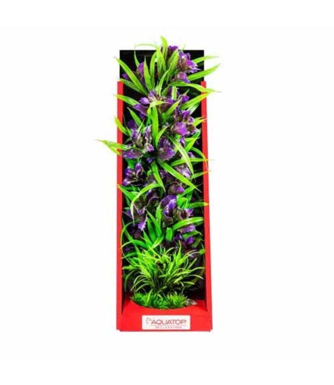 Aquatop Boxed Vibrant Passion Purple 16 Inch Weighed Base Plant