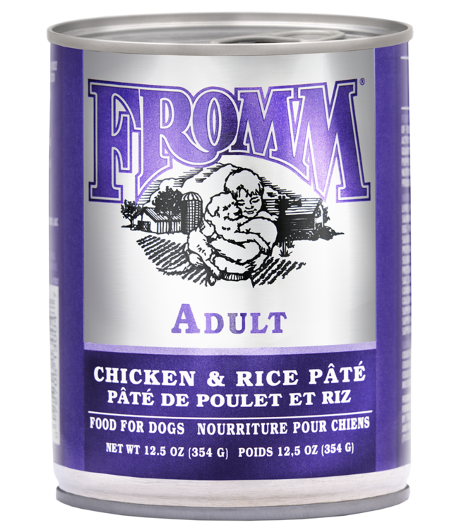 Fromm Classic Chicken & Rice Pate Can for Adult Dogs 354g (12.5 oz)