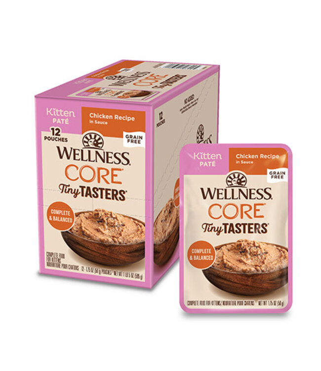 Wellness CORE Tiny Tasters Pate Chicken Recipe in Sauce for Kittens 50 g (@12)