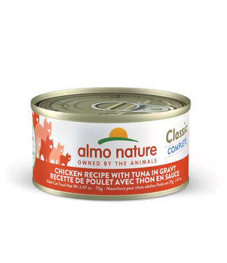 Almo Nature Classic Complete Chicken with Tuna in Gravy Cat Can 70g