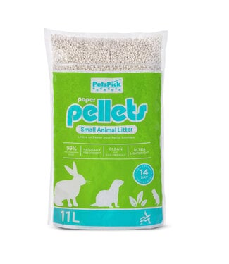 Pets Pick Paper Pellet Bedding for Small Animals 11 Litre