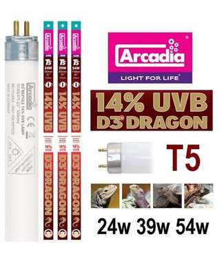 Arcadia Earth Pro T5 HO Dragon Lamp 14% UVB