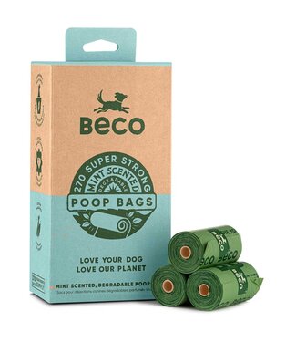 Super Strong Mint Scented Degradable Doggy Poop Bags - 60 Bags