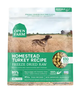 Open Farm Freeze Dried Raw Homestead Turkey Recipe for Dogs