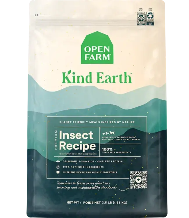 Open Farm Kind Earth Premium Insect Kibble Recipe for Dogs