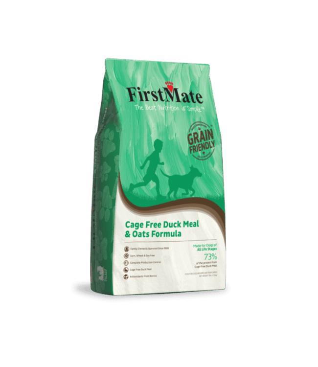 First Mate Grain Friendly Cage Free Duck Meal & Oats Formula for Dogs