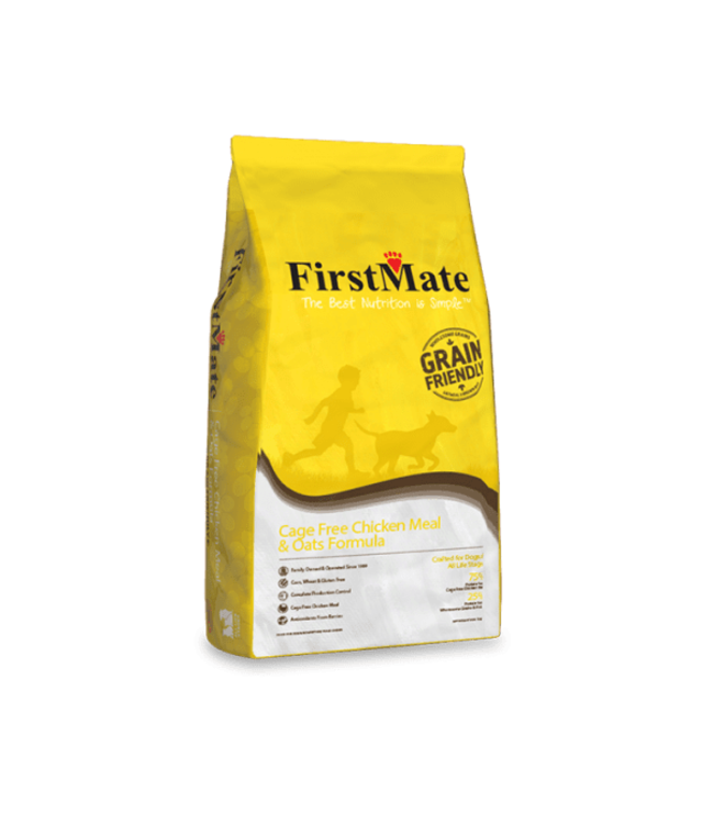FirstMate Grain Friendly Cage Free Chicken Meal & Oats Formula for Dogs