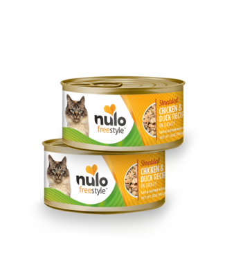 Nulo Freestyle Grain Free Shredded Chicken & Duck Recipe Cans for Cats & Kittens 85 g (3 oz)