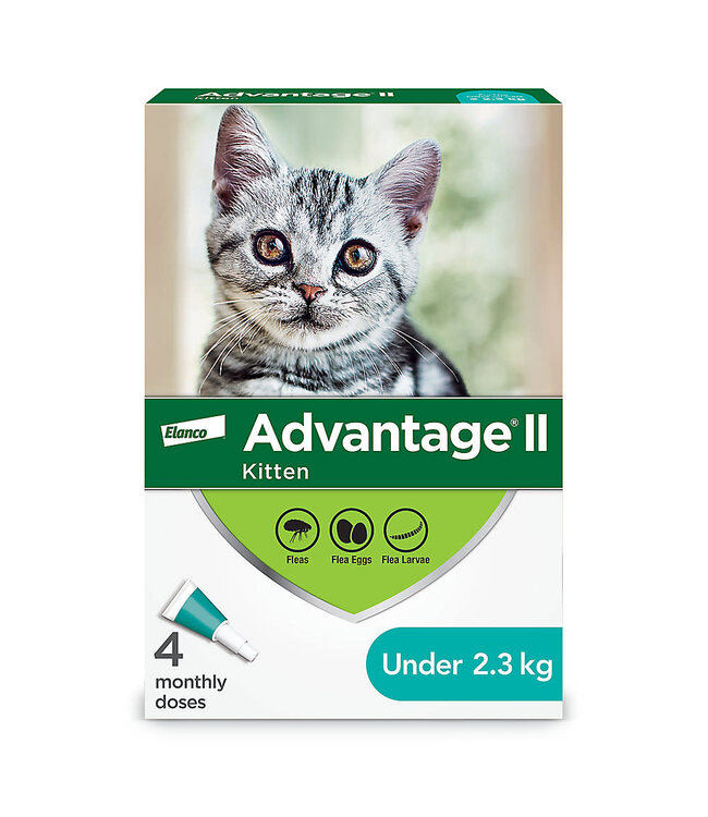 Advantage II for Kittens Under 2.3kg 4pk