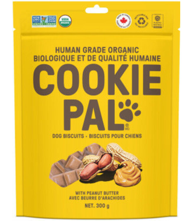 Cookie Pal Human Grade Organic Dog Biscuits with Peanut Butter 300 g (@4)