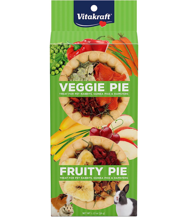 Vitakraft Veggie and Fruit Pies for Rabbits/Guinea Pigs and Hamsters 36g (1.27 oz)