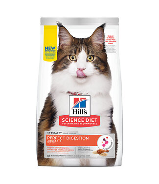 Hills Science Diet Perfect Digestion - Chicken/Barley & Oats Recipe for Adult Cats 1-6