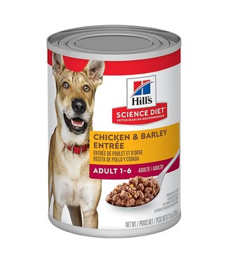 Hills Science Diet Chicken & Barley Entree Can for Dogs 370g (13 oz)