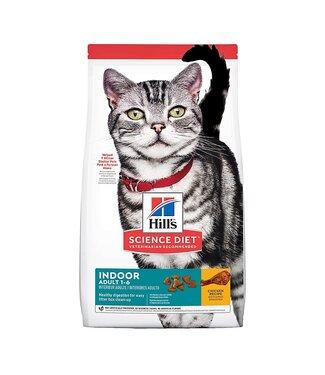 Hills Science Diet Indoor Chicken Recipe Dry Food for Adult Cats (1-6) 7 lb
