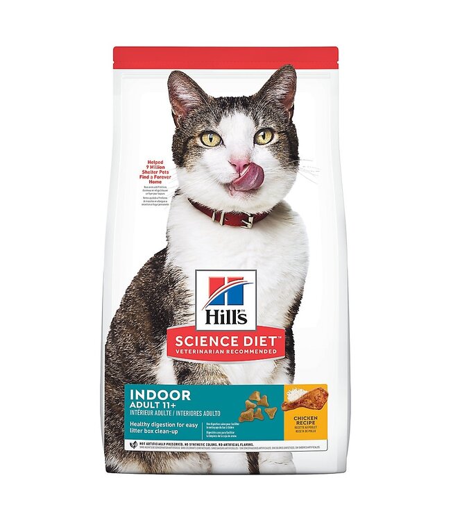 Hills Science Diet Indoor Chicken Recipe Dry Food for Senior Cats (11+) 3.5 lb