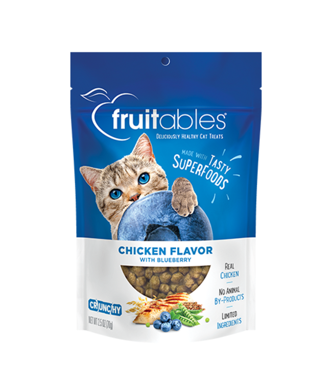 Fruitables Chicken & Blueberry Treats for Cats (2.5 oz)