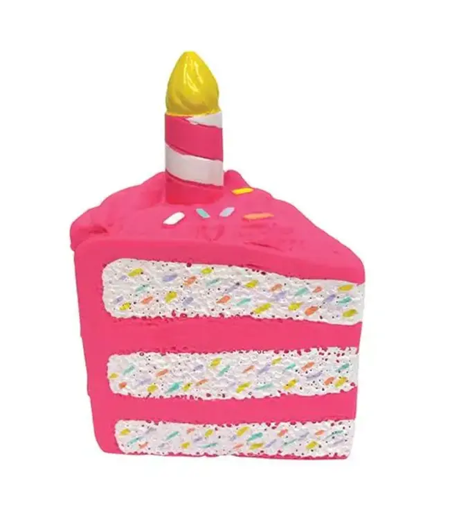 Fou Fou Brands Birthday Cake Latex Toy for Dogs