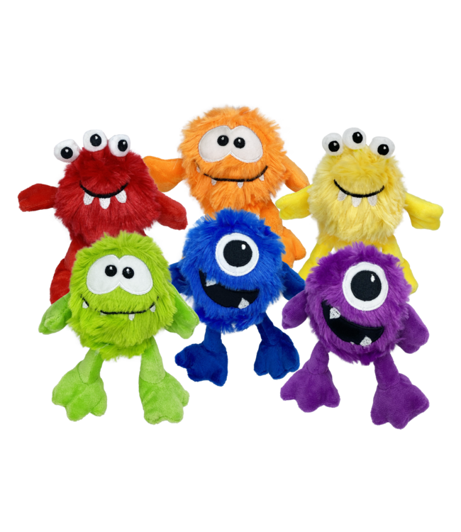 MultiPet MiniPet Plush Monsters Assorted Dog Toy