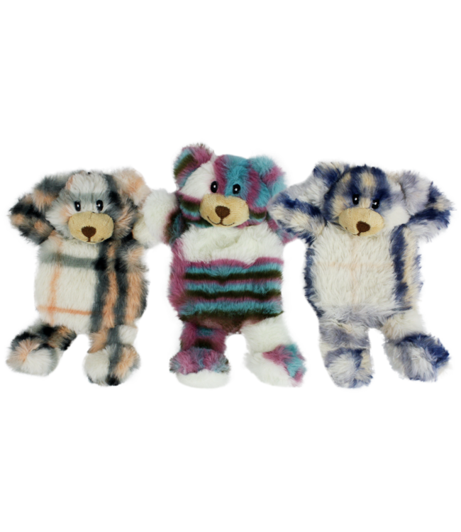 MultiPet MiniPet Berman Bears Assorted Plush Toy for Dogs 7in