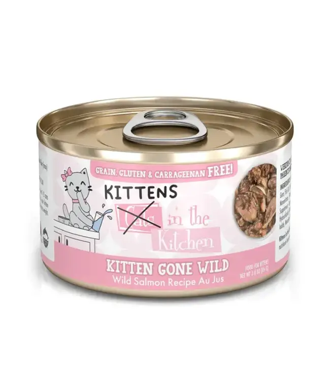Weruva KIK Kitten Gone Wild - Wild Salmon Recipe 85 g (3 oz) (@12)