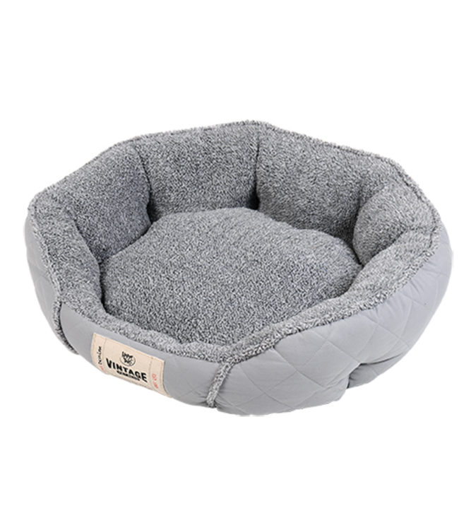 Happy Tails Quilted Microsuede Cuddler Dog Bed