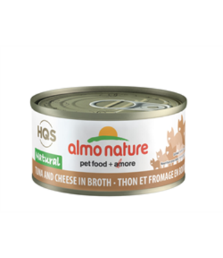 Almo Nature HQS Natural Tuna with Cheese in Broth Can for Cats