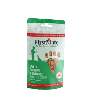 FirstMate Mini Trainers GF Duck Meal & Blueberries Treats for Dogs 226 g (8 oz)