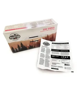 Mountain Dog Food Foundation Beef & Veg with Chicken Bone for Dogs - 12 lbs (6 x 0.9kg)