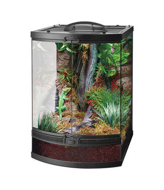 Zilla Front Opening Bow Front Terrarium