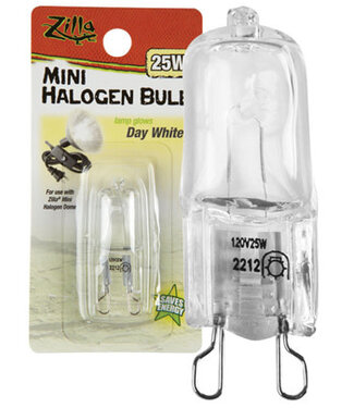 Zilla Halogen Mini Bulb White 25 Watt