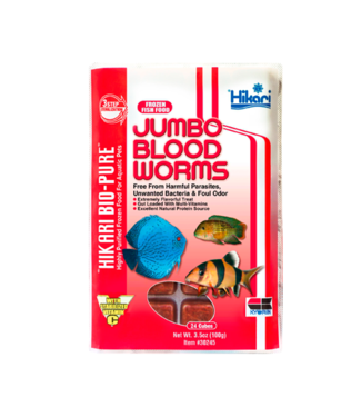 Hikari Bio-Pure Frozen Jumbo Bloodworm Cubes 100 g (3.5 oz)