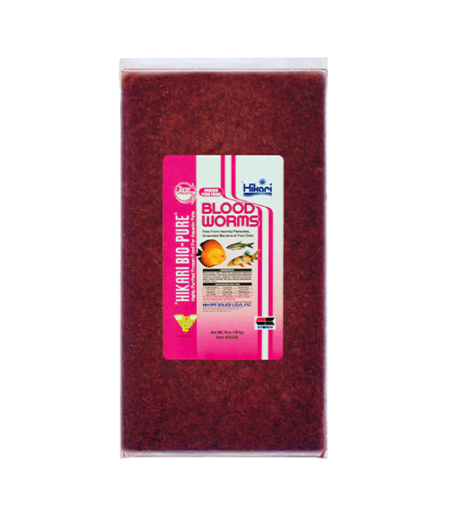 Hikari Bio-Pure Frozen Bloodworms Flatpack 454 g (16 oz)