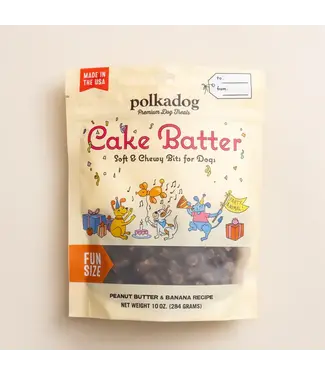 Polkadog Cake Batter Soft & Chewy Bits for Dogs 284 g (10 oz)