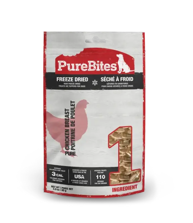 PureBites Raw Freeze Dried Chicken Treats for Dogs