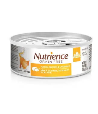Nutrience Grain Free Turkey Chicken and Liver Pate for Cats 156 g (5.5 oz)