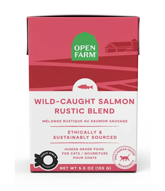 Open Farm Wild-Caught Salmon Rustic Blend for Cats 155 g (5.5 oz)