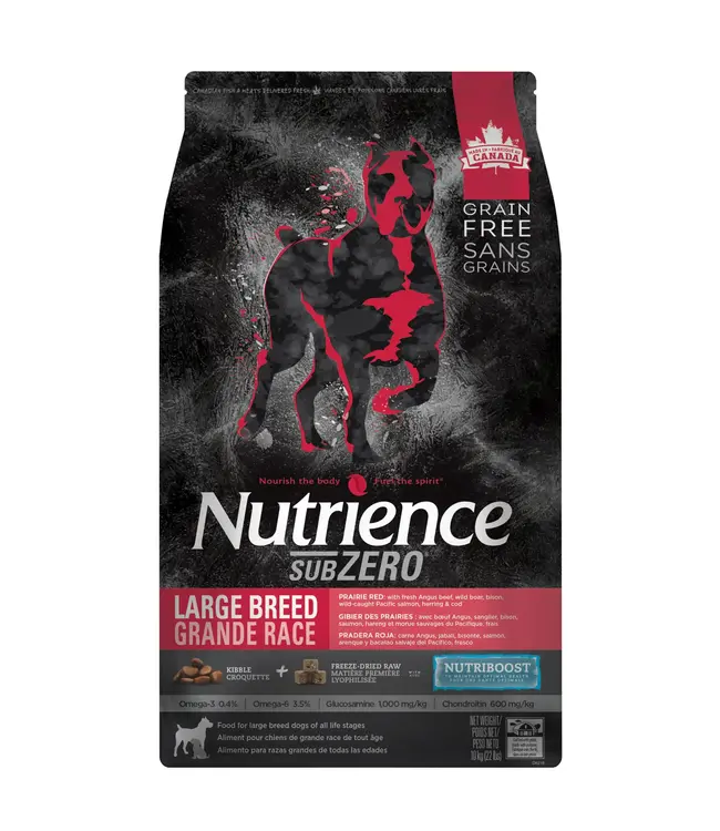 Nutrience Grain Free Subzero Prairie Red for Large Breed Dogs 10 kg (22 lbs)