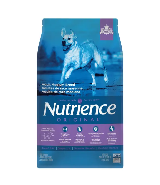 Nutrience Original Lamb with Brown Rice for Dogs 11.5 kg 25 lbs Southwest Pet London s Premier Pet Store
