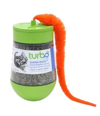 Coastal Turbo Dry Catnip Wobble Bottle for Cats and Kittens 1 oz