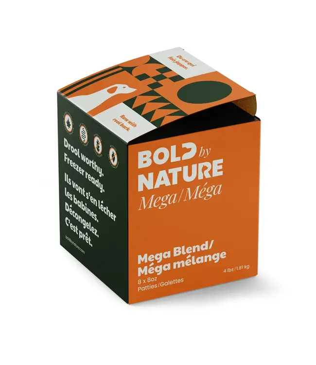 Bold by Nature Frozen Raw Mega Blend for Dogs