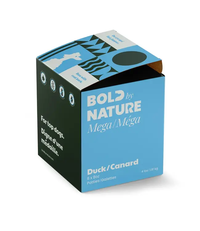 Bold by Nature Frozen Raw Mega Duck for Dogs