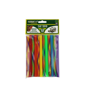 MultiPet Kitty Straws Toy for Cats 12 pk