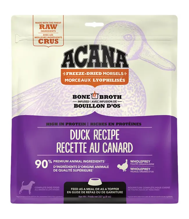 Acana Freeze-Dried Morsels - Duck Recipe for Dogs 227 g (8 oz)