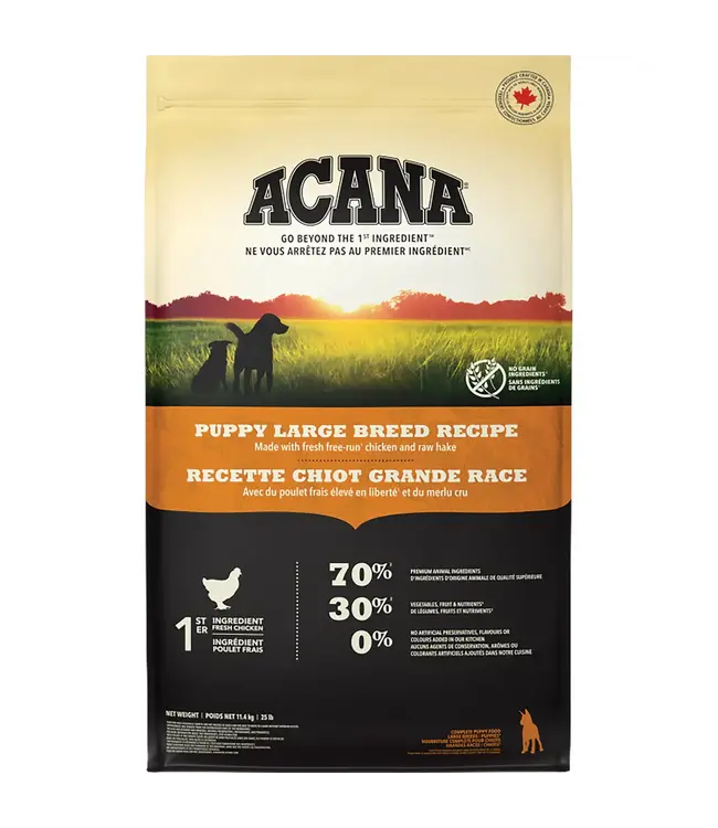 Acana Large Breed Recipe - Puppy 11.4 kg (25 lbs)