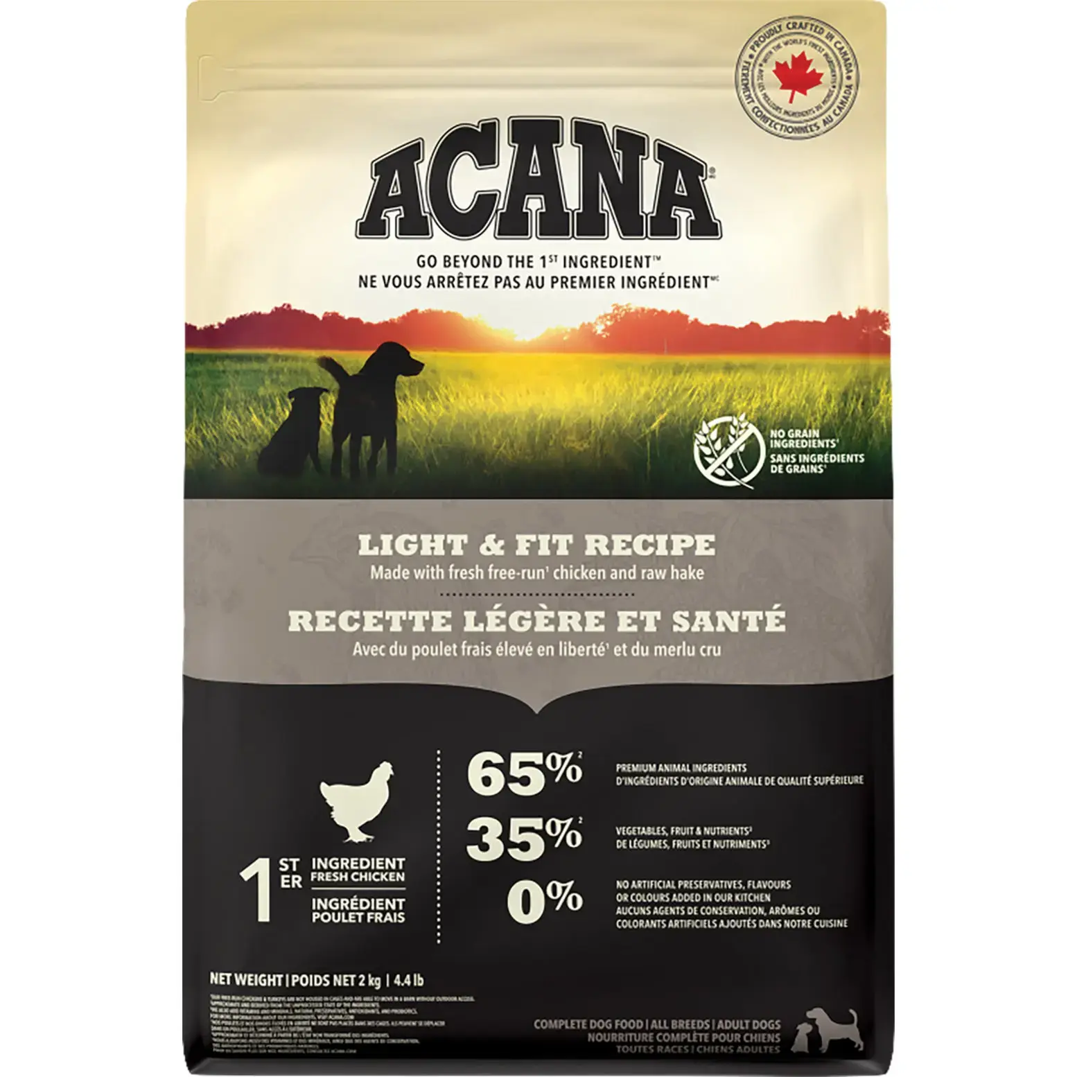 Acana light and fit ingredients 2025